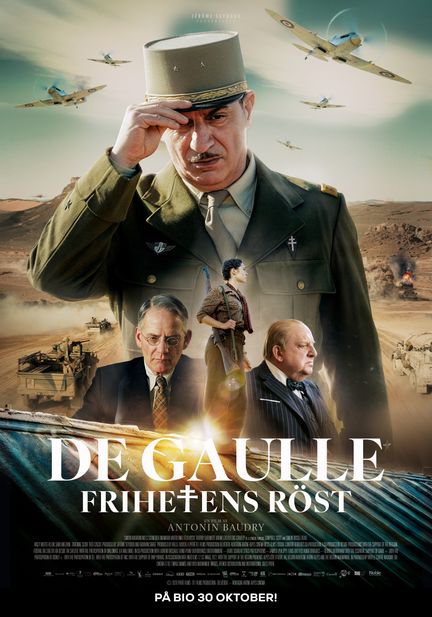 Affisch för De Gaulle: Frihetens röst