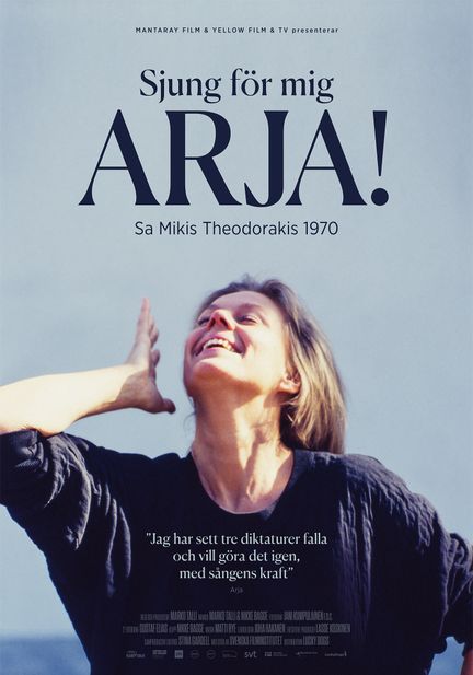 Affisch för Sjung för mig Arja