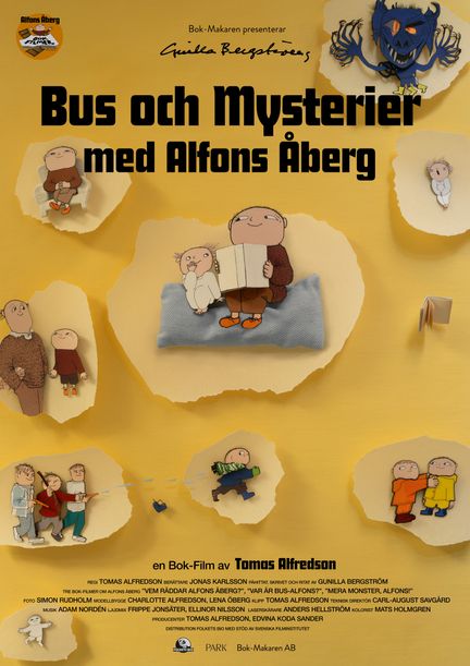 Affisch för Bus och mysterier med Alfons Åberg